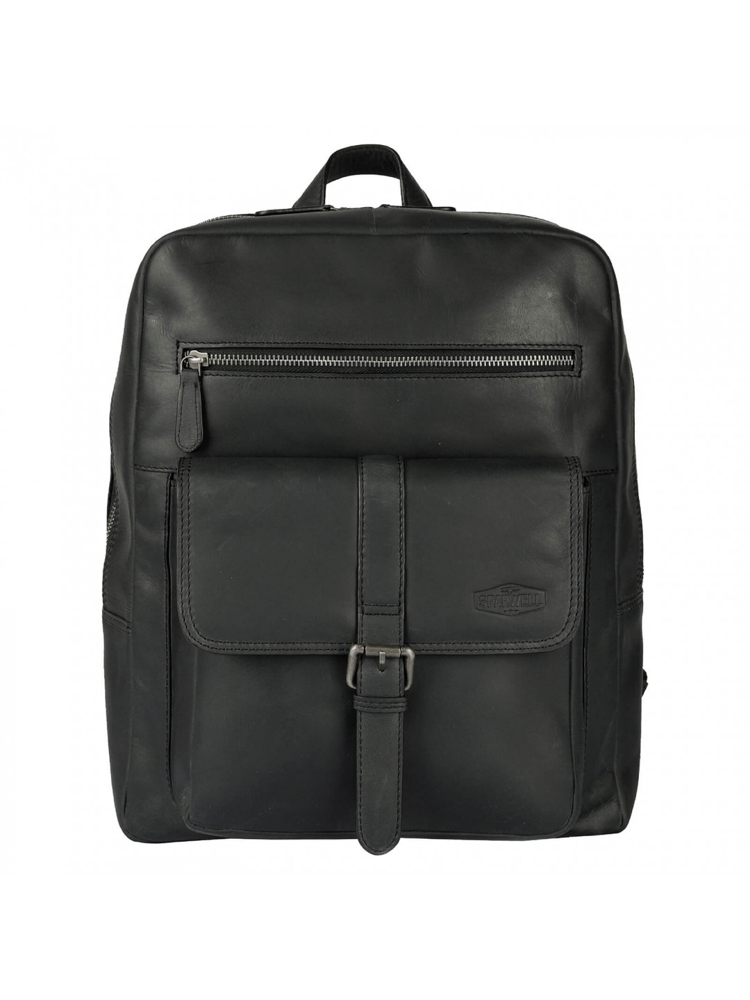 Kožený batoh Sparwell London – černá